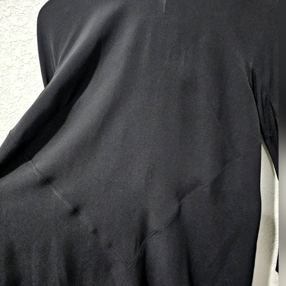 GIVENCHY silk black bell sleeve blouse - Picture 8 of 9
